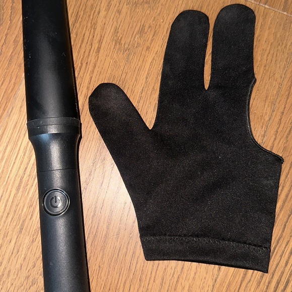 GHD Creative Curl Tapered Curl Curling Curler Wand Iron Black Silver Glove - Picture 6 of 17